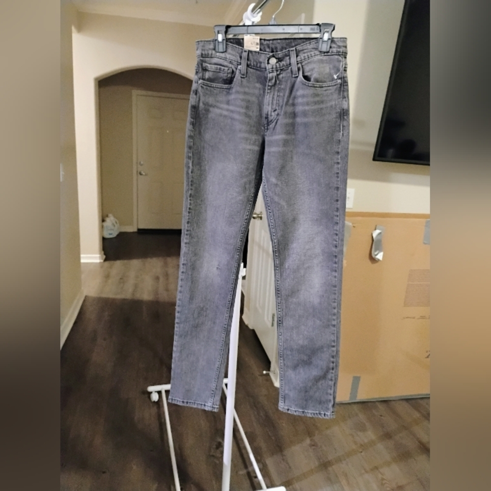 Levi's Men's Light Gray Straight Jeans